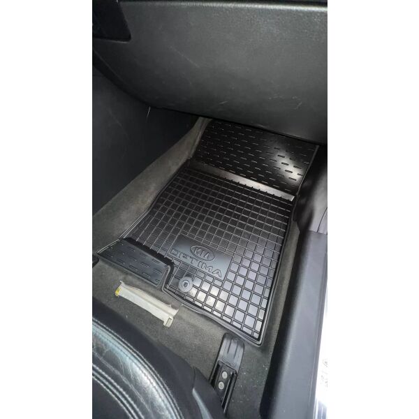 Килимки в салон Kia Optima 2010-2015 гумові, чорні (AVTO-Gumm)