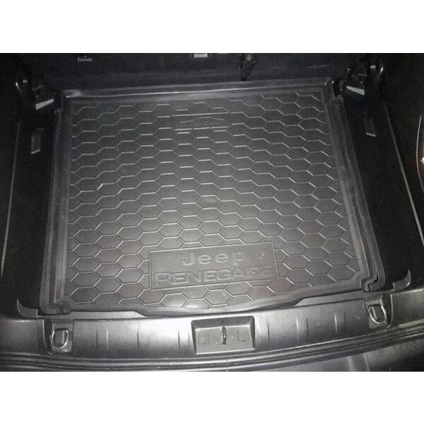 Автомобильный коврик в багажник Jeep Renegade 2015- нижняя полка (Avto-Gumm)
