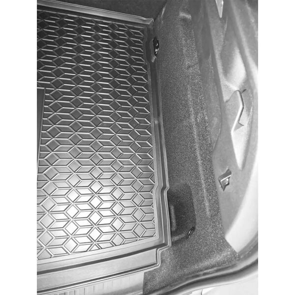 Коврик в багажник Peugeot 3008 2025- гибрид, гибрид/ДВС, верхняя полка резиновый, чёрный (AVTO-Gumm)