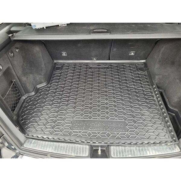 Килимок в багажник Mercedes GLK (X204) 2008-2015 гумовий, чорний (AVTO-Gumm)