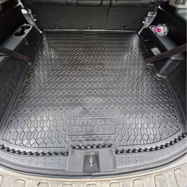 Килимок в багажник Honda Pilot 2008-2015 гумовий, чорний (AVTO-Gumm)