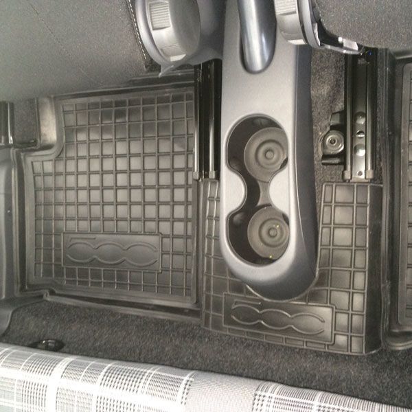 Автомобільні килимки в салон Fiat 500 2007- (Avto-Gumm)