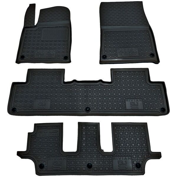 Автомобильные коврики в салон Rivian R1S 2022- 7 мест (AVTO-Gumm)