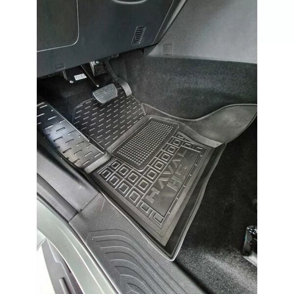 Килимки в салон Haval H5 2024- гумові, чорні (AVTO-Gumm)