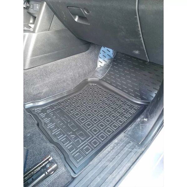 Коврики в салон Mitsubishi L200 2024- Invite резиновые, чёрные (AVTO-Gumm)