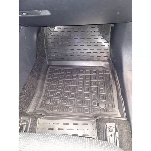 Коврики в салон Toyota RAV4 2026- резиновые, чёрные (AVTO-Gumm)