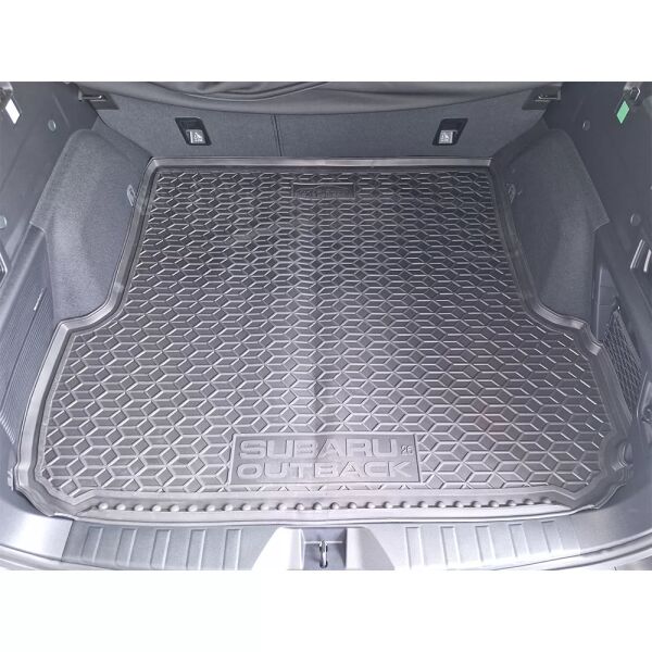 Коврик в багажник Subaru Outback 2026- с сабвуфером резиновый, чёрный (AVTO-Gumm)