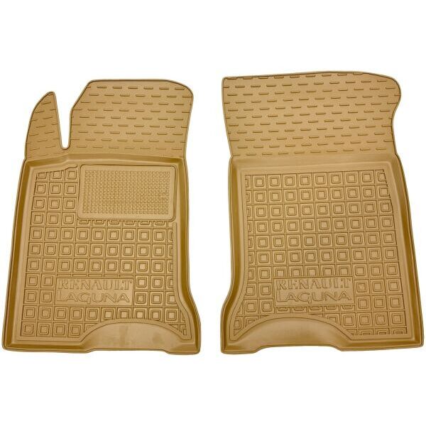 Автомобильные коврики в салон Renault Laguna 2 2001-2007 бежевые (AVTO-Gumm)