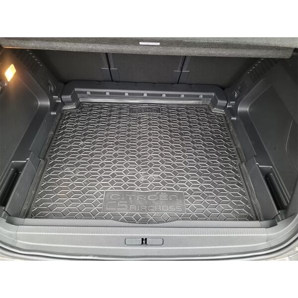 Коврик в багажник Citroen C5 Aircross 2022- нижняя полка резиновый, чёрный (AVTO-Gumm)