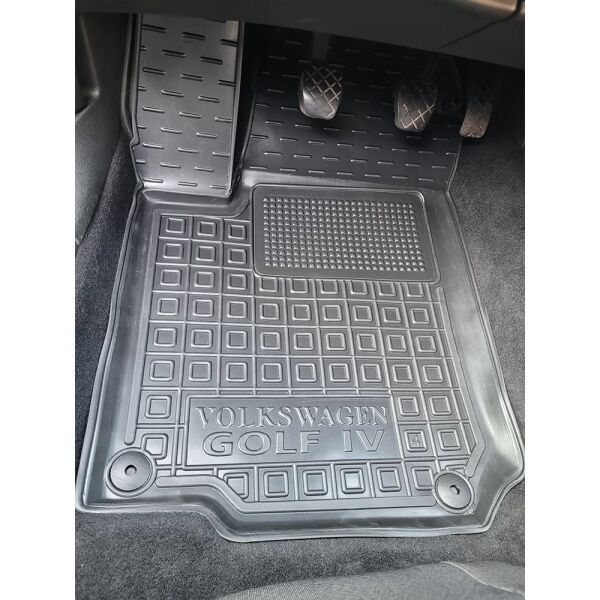 Коврики в салон Volkswagen Golf 4 1998-2003 резиновые, чёрные (AVTO-Gumm)