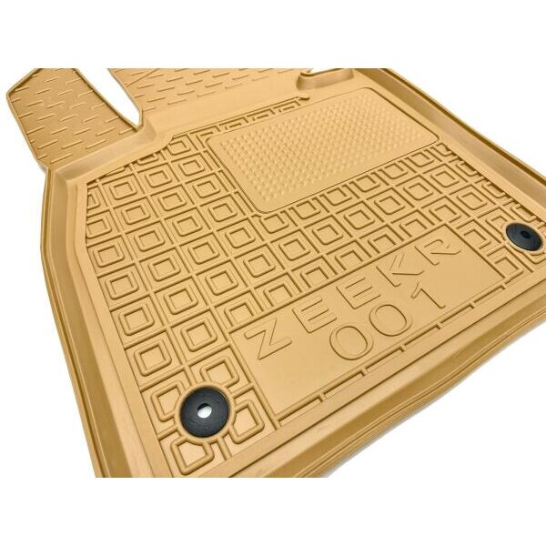 Автомобильные коврики в салон Zeekr 001 2022- бежевые (AVTO-Gumm)