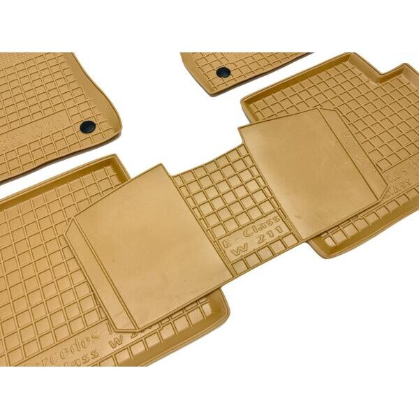 Автомобильные коврики в салон Mercedes E (W211) 2002- бежевые (AVTO-Gumm)