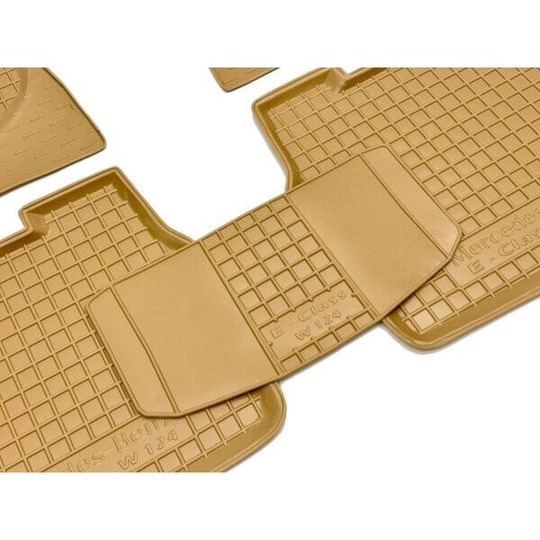 Автомобильные коврики в салон Mercedes E (W124) 1984- бежевые (AVTO-Gumm)