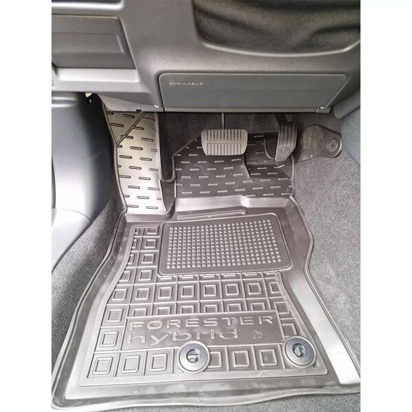 Коврики в салон Subaru Forester 6 2025- гибрид резиновые, чёрные (AVTO-Gumm)