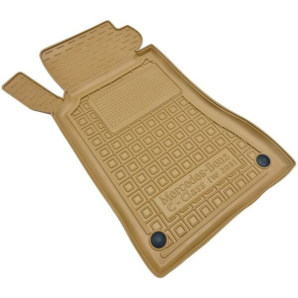 Автомобильные коврики в салон Mercedes C (W203) 2000-2006 бежевые (AVTO-Gumm)