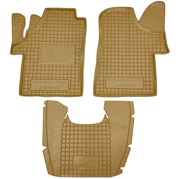 Автомобильные коврики в салон Mercedes Vito/Viano (W639) 2003- бежевые (AVTO-Gumm)