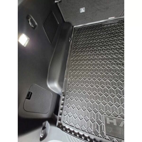 Коврик в багажник Haval H5 2024- резиновый, чёрный (AVTO-Gumm)