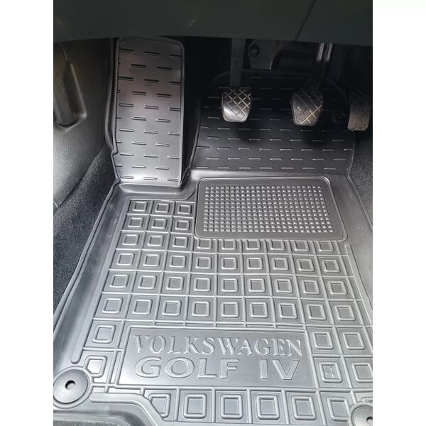 Коврики в салон Volkswagen Golf 4 1998-2003 резиновые, чёрные (AVTO-Gumm)