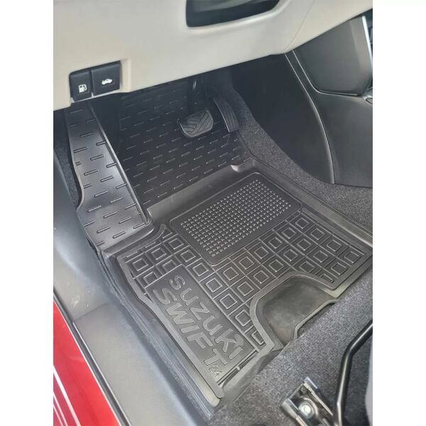Килимки в салон Suzuki Swift 2024- гібрид гумові, чорні (AVTO-Gumm)