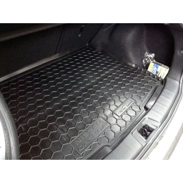 Автомобильный коврик в багажник Nissan Qashqai 2014-2017 (Avto-Gumm)