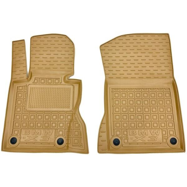 Автомобильные коврики в салон BMW X3 (E83) 2004-2010 бежевые (AVTO-Gumm)