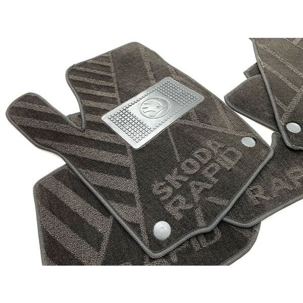 Текстильні килимки в салон Skoda Rapid 2013- (X) AVTO-Tex