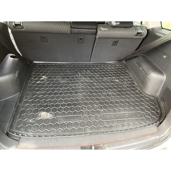 Автомобільний килимок в багажник Hyundai Santa Fe 2006-2012 7 мест (Avto-Gumm)