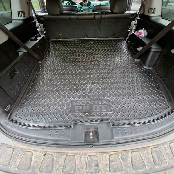 Автомобильный коврик в багажник Honda Pilot 2008-2015 (AVTO-Gumm)