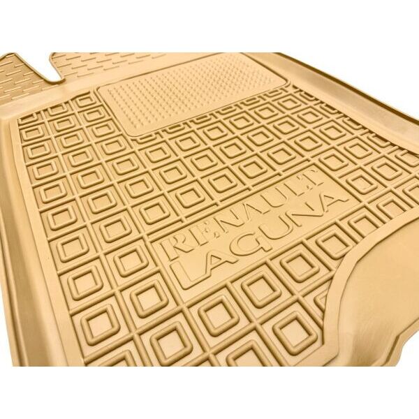 Автомобильные коврики в салон Renault Laguna 2 2001-2007 бежевые (AVTO-Gumm)