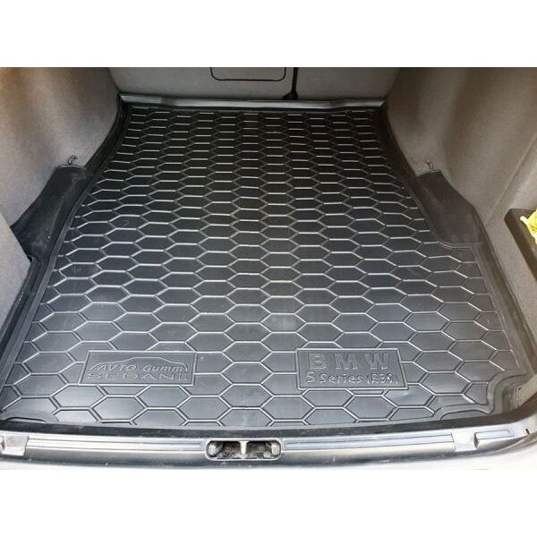 Автомобильный коврик в багажник BMW 5 (E39) 1996- Sedan с усилителем (Avto-Gumm)