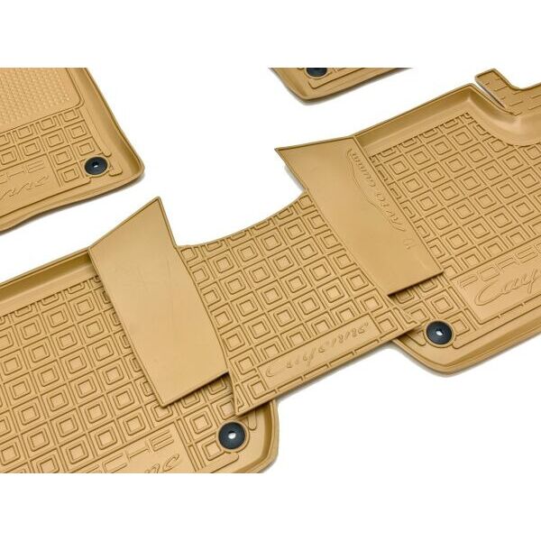 Автомобильные коврики в салон Porsche Cayenne 2010-2017 бежевые (AVTO-Gumm)