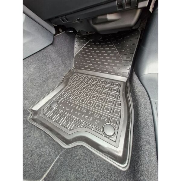 Коврики в салон Subaru Forester 6 2025- гибрид резиновые, чёрные (AVTO-Gumm)
