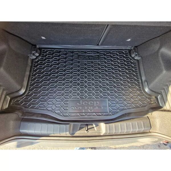 Коврик в багажник Jeep Avenger EV 2023- верхняя полка резиновый, чёрный (AVTO-Gumm)