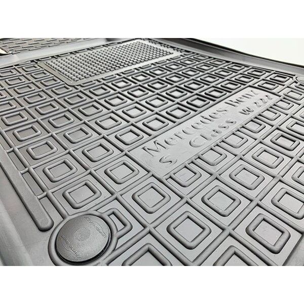 Автомобільні килимки в салон Mercedes S (W222) 2013- 4matic long (Avto-Gumm)