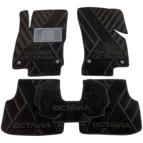 Текстильні килимки в салон Skoda Octavia A7 2013- (X) AVTO-Tex