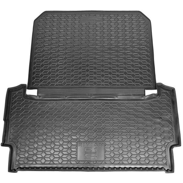 Автомобильный коврик в багажник Rivian R1S 2022- (задний) (AVTO-Gumm)