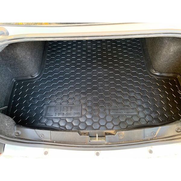 Автомобильный коврик в багажник Fiat Linea 2007- (Avto-Gumm)