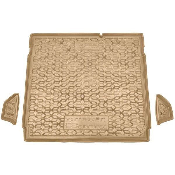 Автомобильный коврик в багажник Citroen C3 Aircross 2025- нижняя полка бежевый (AVTO-Gumm)
