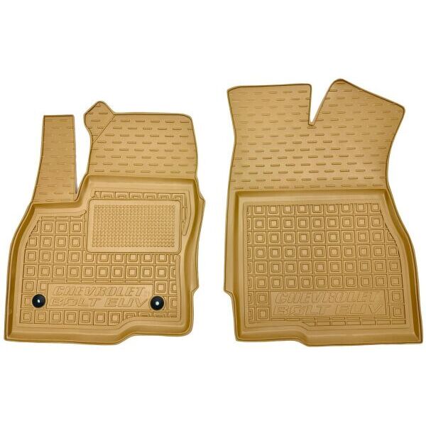 Автомобильные коврики в салон Chevrolet Bolt EUV 2022- бежевые (AVTO-Gumm)