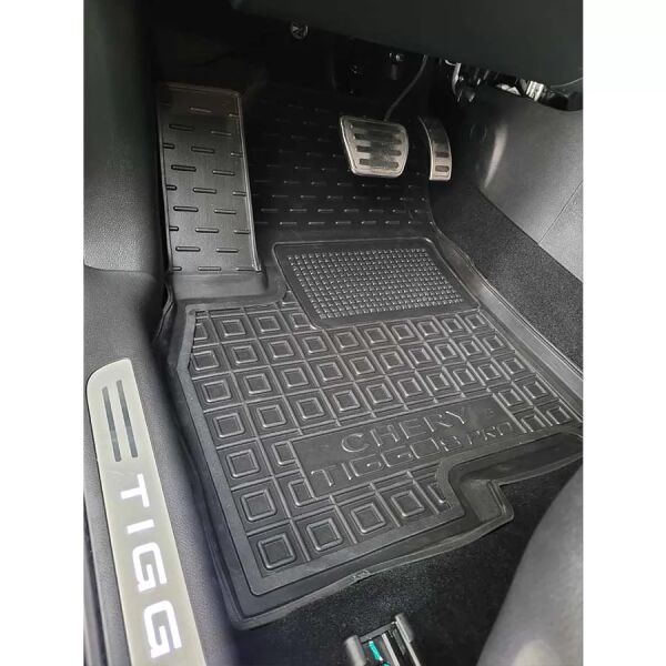 Килимки передні Chery Tiggo 8 Pro 2023- гумові, чорні (AVTO-Gumm)