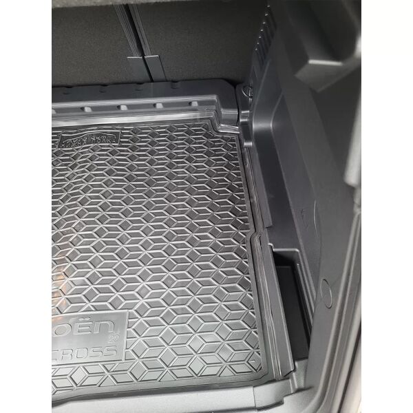 Коврик в багажник Citroen C5 Aircross 2022- нижняя полка резиновый, чёрный (AVTO-Gumm)