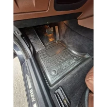 Коврики передние BMW 5 (F07) GT 2009-2017 xDrive резиновые, чёрные (AVTO-Gumm)