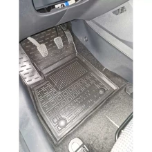 Коврик водительский Ford Tourneo/Transit Courier 2024- пассажирский резиновый, чёрный (AVTO-Gumm)