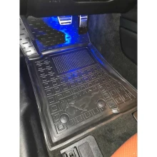 Коврик водительский Ford Mustang 2015-2023 резиновый, чёрный (AVTO-Gumm)