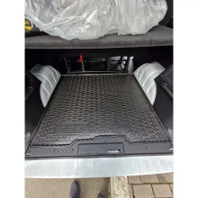 Коврик в багажник Renault Trafic 3 2022- пассажирский, длинная база резиновый, чёрный (AVTO-Gumm)