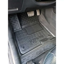 Коврик водительский Kia Niro 2018-2022 электро резиновый, чёрный (AVTO-Gumm)