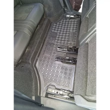 Коврики в салон Peugeot 5008 2025- 3-й ряд резиновые, чёрные (AVTO-Gumm)