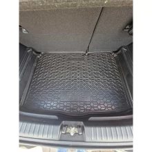 Коврик в багажник Kia Soul 2019- EV, нижняя полка резиновый, чёрный (AVTO-Gumm)