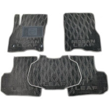 Текстильные коврики в салон Nissan Leaf 2012-/2018- (V) серые AVTO-Tex