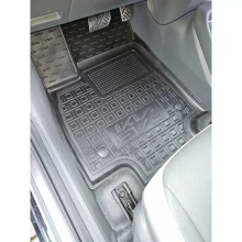 Коврик водительский Kia EV3 2024- резиновый, чёрный (AVTO-Gumm)